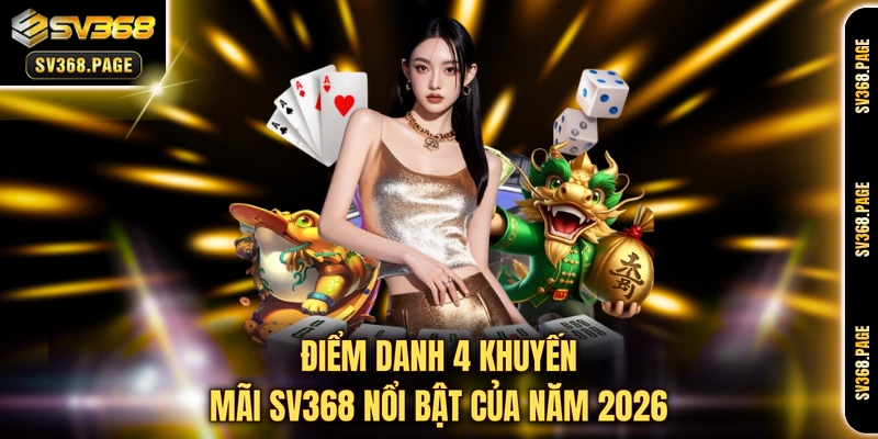 Điểm danh 4 khuyến mãi SV368 nổi bật của năm 2026 